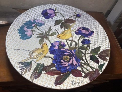 Plat porcelaine art nouveau - plat,