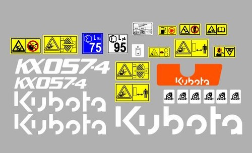 Kubota 057 decalcomanie - kubota, 057-4