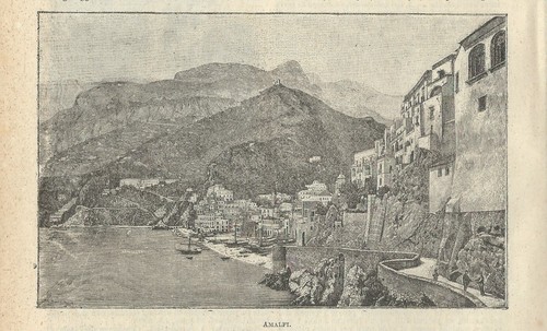 Stampa antica amalfi - stampa, veduta