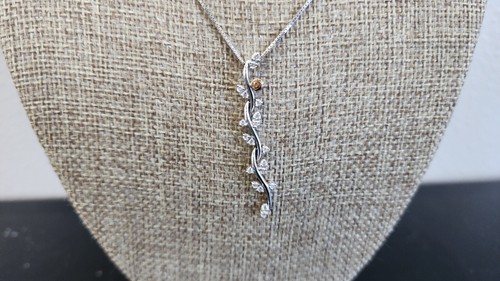 Collana damiani oro bianco - in,