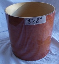 Fusto in Acero Maple 8"x8" laccato lucido Mogano x tom tamburo percussione ??