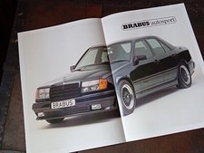 BRABUS AUTOSPORT TUNING MERCEDES BENZ W124 SEDAN brochure Ufficiale Tedesco 