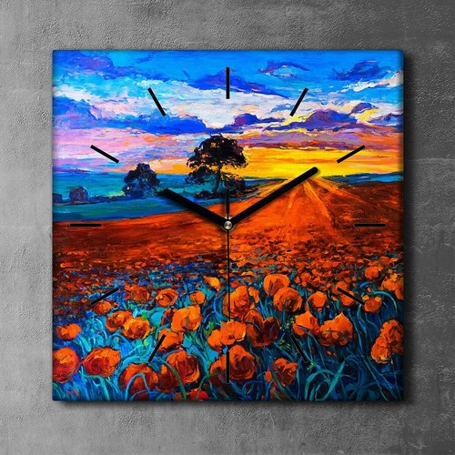 Quadro tela orologio stampa - su,