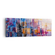 Quadro su Tela 140x50cm Città