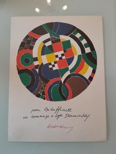 SONIA DELAUNAY " EUTERPE " Fotolitografia firmata numerata timbrata Bolaffi Arte