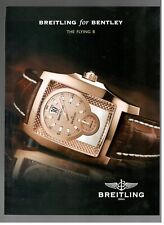 BREITLING FOR BENTLEY Pubblicità 2006 OROLOGIOTHE FLYING B 1 Pagina