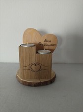 Portacandele San Valentino,laser,personalizzabile, regalo
