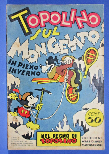 Topolino sul mongelato nel - topolino,