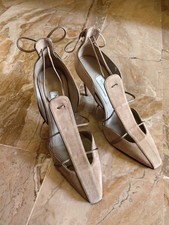 New suede shoes High heels Max Mara Italy 