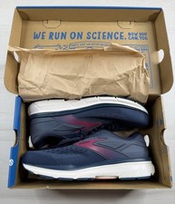 Scarpe da corsa Brooks Dyad 11 blu navy barbabietola passeggio comode donna 12 EE NUOVE