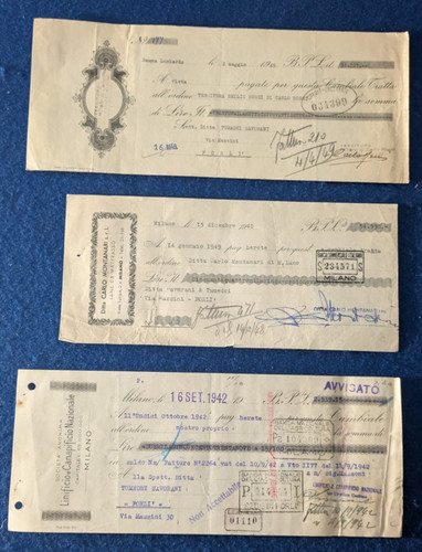 Lotto composto cambiali - lotto, 3