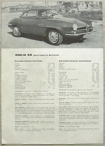 Alfa romeo giulia - romeo, foglietto
