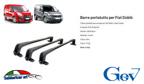 Kit barre portatutto - kit,