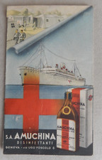 S.A. AMUCHINA  GENOVA - OPUSCOLO PUBBLICITARIO  DEL 1939