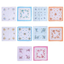  10 Pcs Fazzoletti Da Naso Cotone Fazzoletto Morbido Fazzolaio Donna