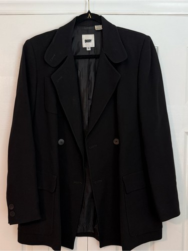 Blazer nero doppiopetto dkny - nero,