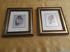 Quadri madre con bimbo su lamina d'argento