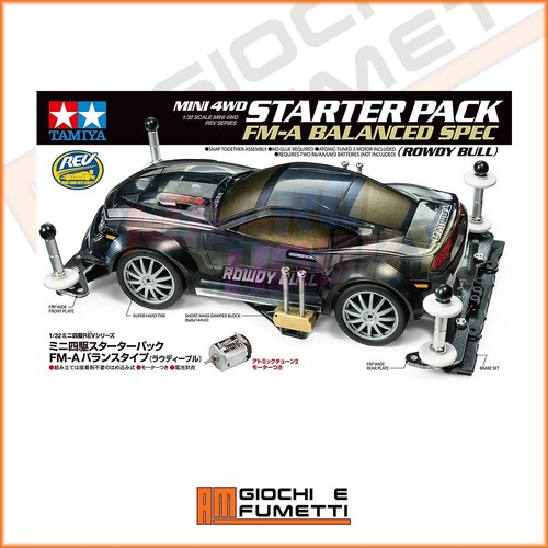 Mini 4wd starter pack fm - 4wd,