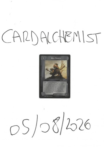 Hill trolls middle earth ccg - hill,