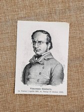 Vincenzo Gioberti Torino, 5 aprile 1801 – Parigi, 26 ottobre 1852 Patriota