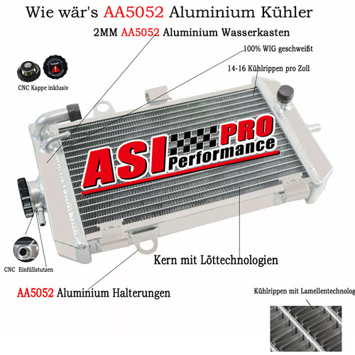 Radiatore corsa alluminio - , 32mm