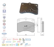 PASTIGLIE FRENO ANTERIORI