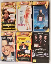 Lotto di n.6 videocassette registrate tema film vari generi