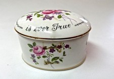 Portagioie vintage porcellana inglese "Il mio amore per te è sempre vero"