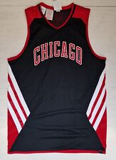 MN261 ADIDAS BASKET CHICAGO BULLS  CANOTTA DOUBLE FACE CANOTTIERA BAMBINO