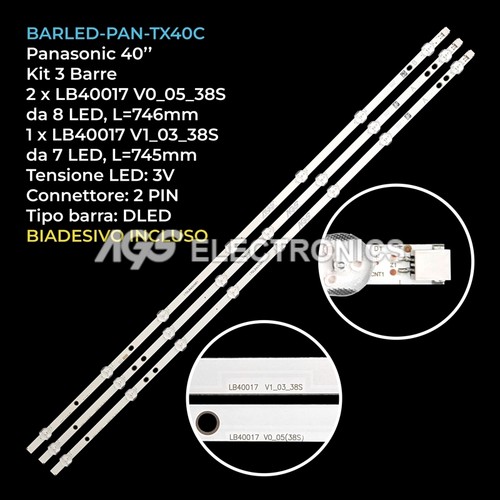 Kit barre strip - barre, led