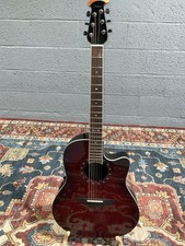Chitarra acustica-elettrica Ovation Timeless Balladeer Deep Contour - Cherry Burst