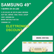 BARRA LED PER TV 49" SAMSUNG V6EY-490SM0-LED64-R4 BN96-39510A/39511A/39512A