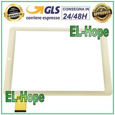 TOUCH SCREEN VETRO TABLET MAJESTIC TAB-497 3G DIGITIZER 9,7" ORIGINALE BIANCO
