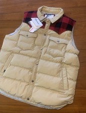 Gilet Penfield Rockford Primaloft uomo XXL NUOVO beige bufalo a quadri giogo puffer
