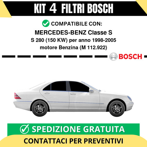 Kit bosch filtri tagliando - filtri,