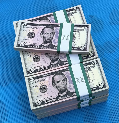 500 banconote prop - ct-$5,