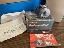 Mulinello da colata vintage NOS Abu Garcia Ambassadeur 1500C nuovo scatola aperta piede #780300