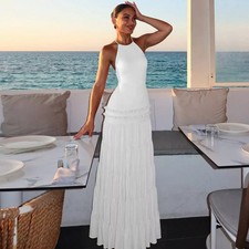 Abito Lungo Bianco Elegante