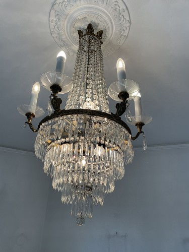 Antico lampadario gocce - gocce, in