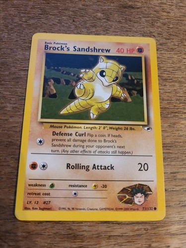 Brock sandshrew 132 gym - brock's, 71/132