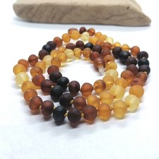 Collana di ambra perle di