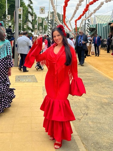 Maxi abito rosso donna