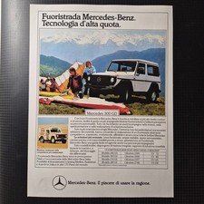 1984 Mercedes 300 GD Classe G - Original AD Advertising Pubblicità Vintage