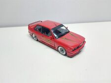 BMW E30 M3 Tuning Alpina Rosso del 1986 - 1/18 Artigianale base Solido