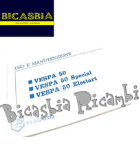 7115 - LIBRETTO USO E MANUTENZIONE RIPRODUZIONE VESPA 50 SPECIAL - ELESTART