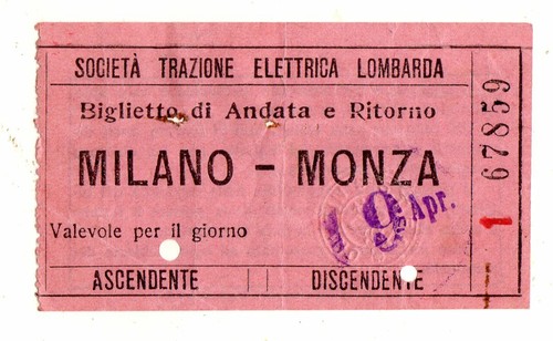Biglietto ticket tram - ticket,