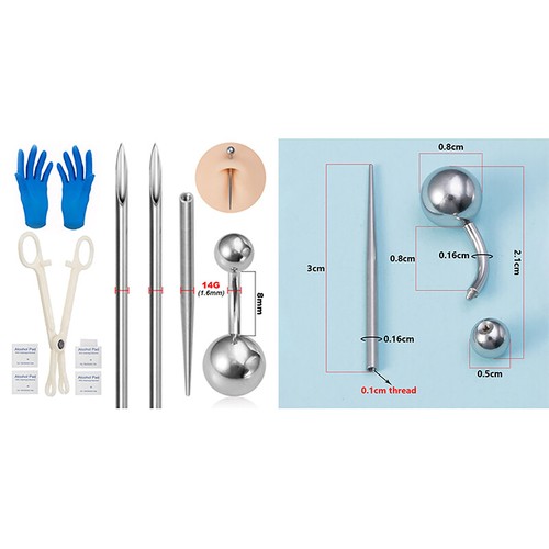 Kit piercing corpo - kit,