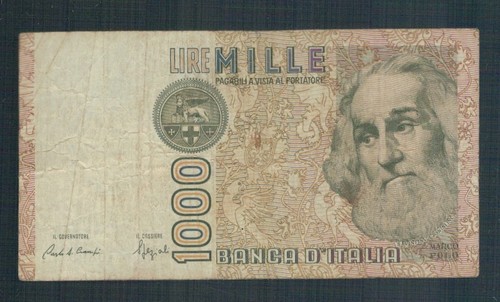 Banconota lire 1000 marco - 1000,