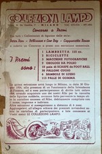 Documento Edizioni Figurine LAMPO 1953-954.Concorso  Peter Pan Cappuccetto Rosso