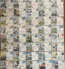 40 copertine RAF - AVIATORI STORICI / piloti famosi - il set completo HA1-HA40